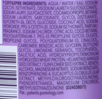 Pureology Hydrate Sheer Shampoo - Lightweight Hydrating Shampoo for Fine or Dry Color-Treated Hair, Silicone-Free & Vegan