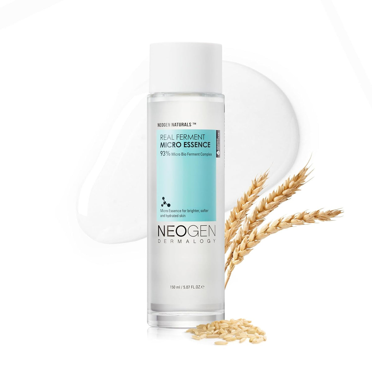 NEOGEN Dermalogy Real Ferment Micro Essence - 93% Fermented First Essence Toner with Bifida & Sake Rice for a Dewy, Glass-Skin Glow, Hydrating Korean Skincare, Korean Skin Care 5.07 Oz (150Ml)