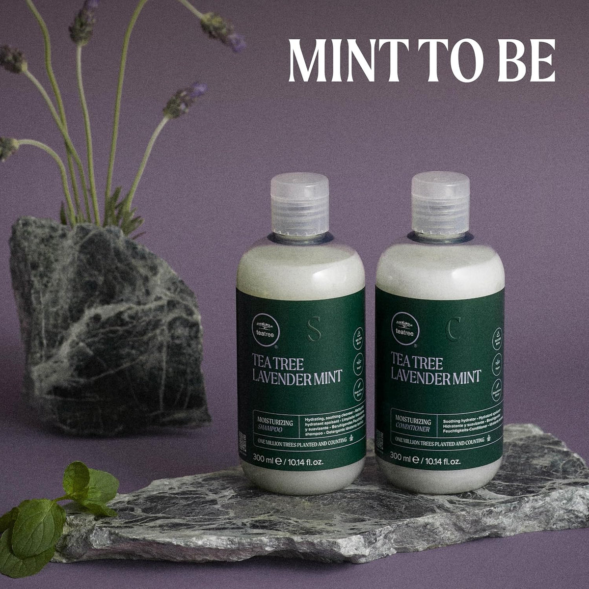 Tea Tree Lavender Mint Moisturizing Shampoo, Hydrates + Soothes, for Coarse + Dry Hair