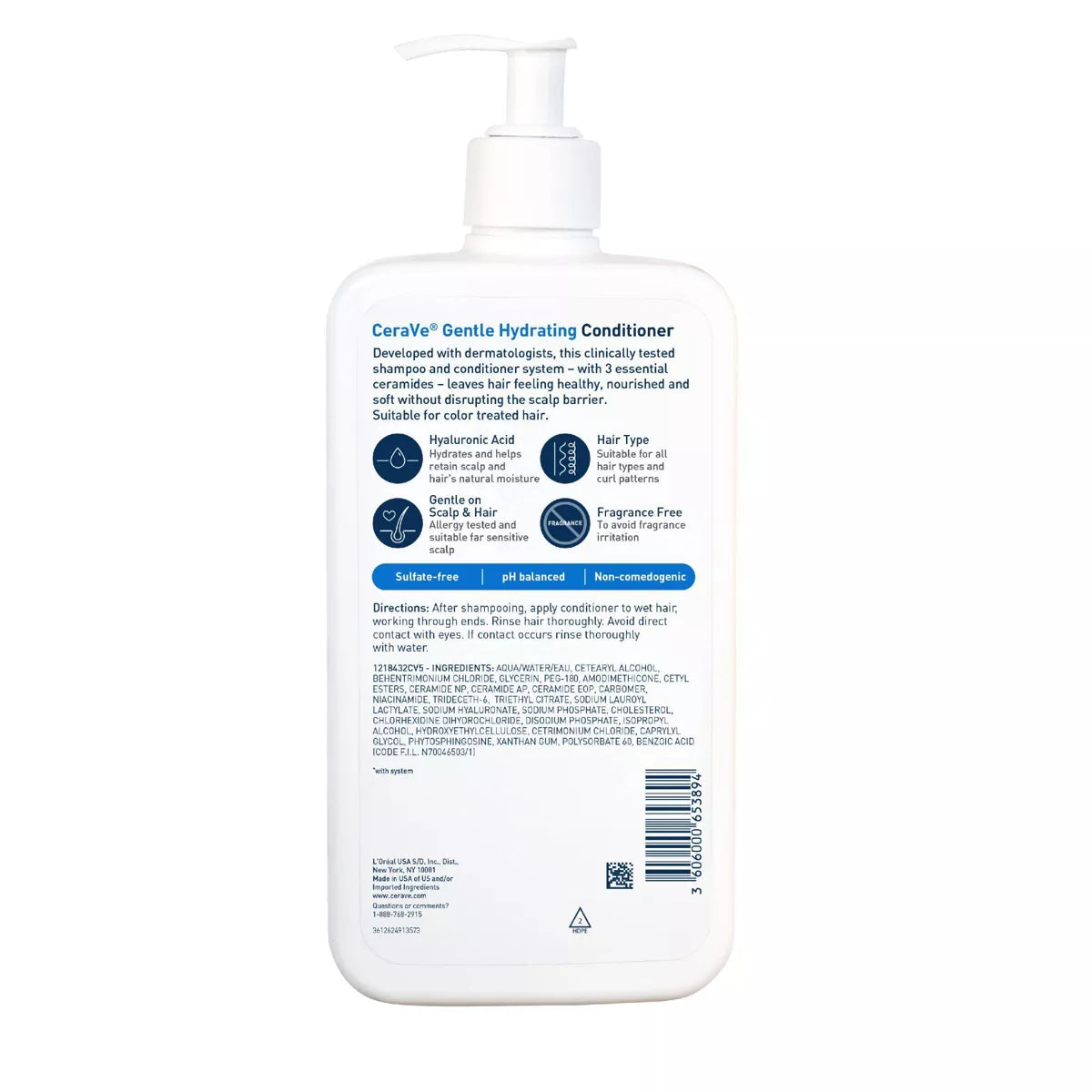 Cerave Gentle Scalp Care Conditioner - 19 Fl Oz: Daily Use, Moisturizing, Hypoallergenic, All Hair Types