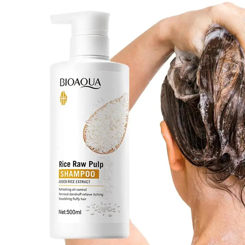 Rice Moisturizing Shampoo Hair Strengthening Shampoo for Hair Cleansing Brittle and Dry Hair Moisturizer for Dry Oily Hair For