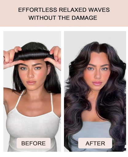 Grande Heatless Curls Overnight Rods - Upgraded Directional Grip Velvet - No Heat Hair Curlers to Sleep, Jumbo Large Hair Rollers Flexible Curling Rods Set for Long Thicker Coarser Hair Blowout Look
