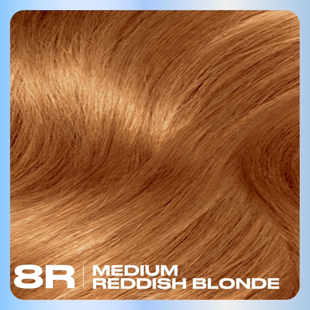 Nice'N Easy Permanent Hair Dye, 8R Medium Reddish Blonde | 1 Pack