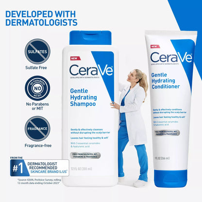 Cerave Gentle Scalp Care Conditioner - 19 Fl Oz: Daily Use, Moisturizing, Hypoallergenic, All Hair Types