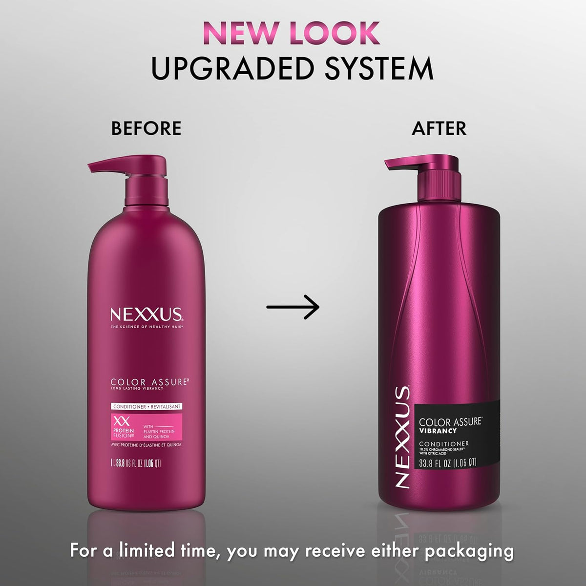 Nexxus Color Assure Vibrancy Conditioner for Color Treated Hair 33.8 Oz | for Frizz-Prone Hair, Helps Hydrate & Moisturize, Shampoo