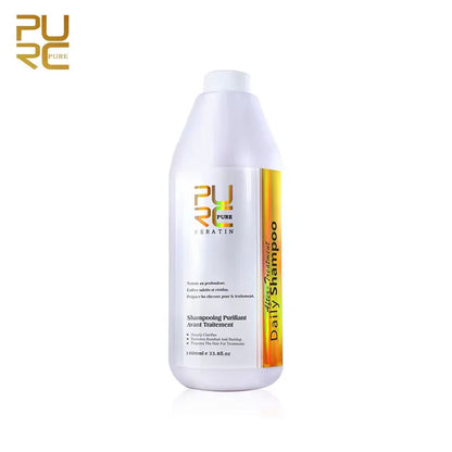 Hair Purifying Shampoo Conditioner Keratin Straightening Treatment Cleaning Soft Smooth Hair Scalp Hair Care Salon Products
