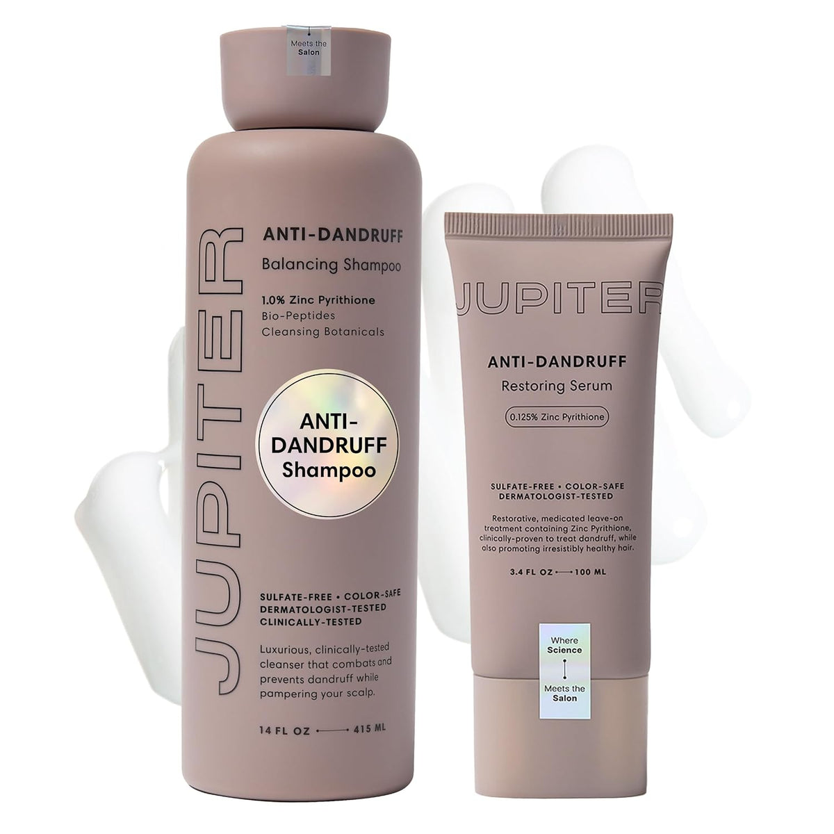 Balancing Shampoo and Restoring Serum - anti Dandruff Shampoo & Serum for Flaky, Itchy, Oily, & Dry Scalp - Nourishes Scalp, Reduces Breakage & Flakes - Color-Safe, Sulfate-Free, Paraben-Free