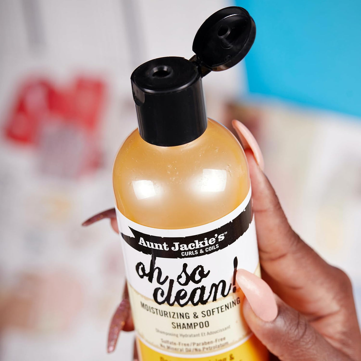 Curls and Coils Oh so Clean Deep Moisturizing and Softening Hair Shampoo for Natural Curls, Coils and Waves, Enriched Shea Butter, 12 Oz