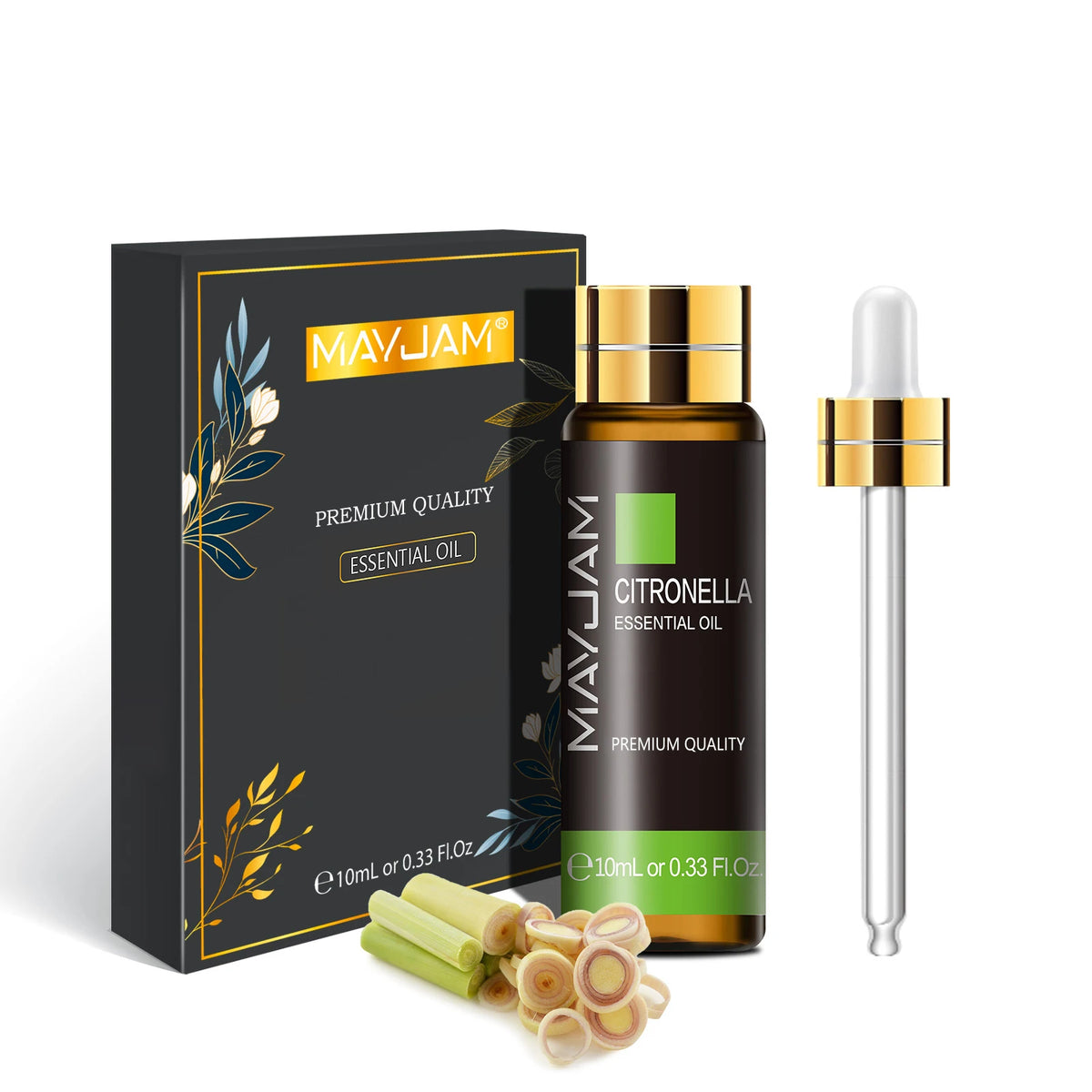 with Dropper 10Ml Essential Oil for Humidifier Diffusers Lavender Eucalyptus Vanilla Sandalwood Camphor Aromatic Oil Gift
