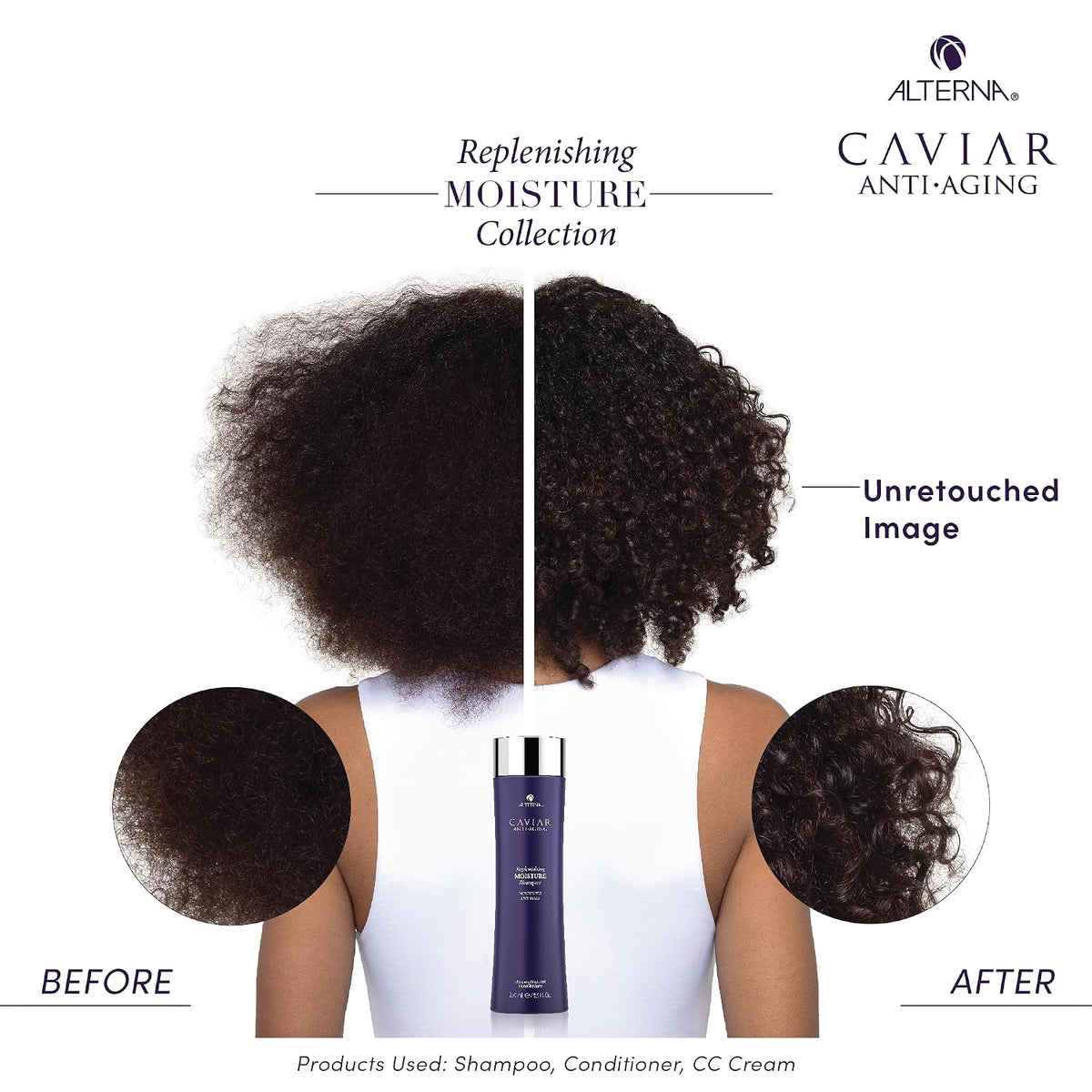 Alterna CAVIAR Anti-Aging Replenishing Moisture Shampoo | for Dry, Brittle Hair | Protects, Restores & Hydrates | Sulfate Free