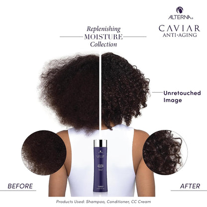 Alterna CAVIAR Anti-Aging Replenishing Moisture Shampoo | for Dry, Brittle Hair | Protects, Restores & Hydrates | Sulfate Free