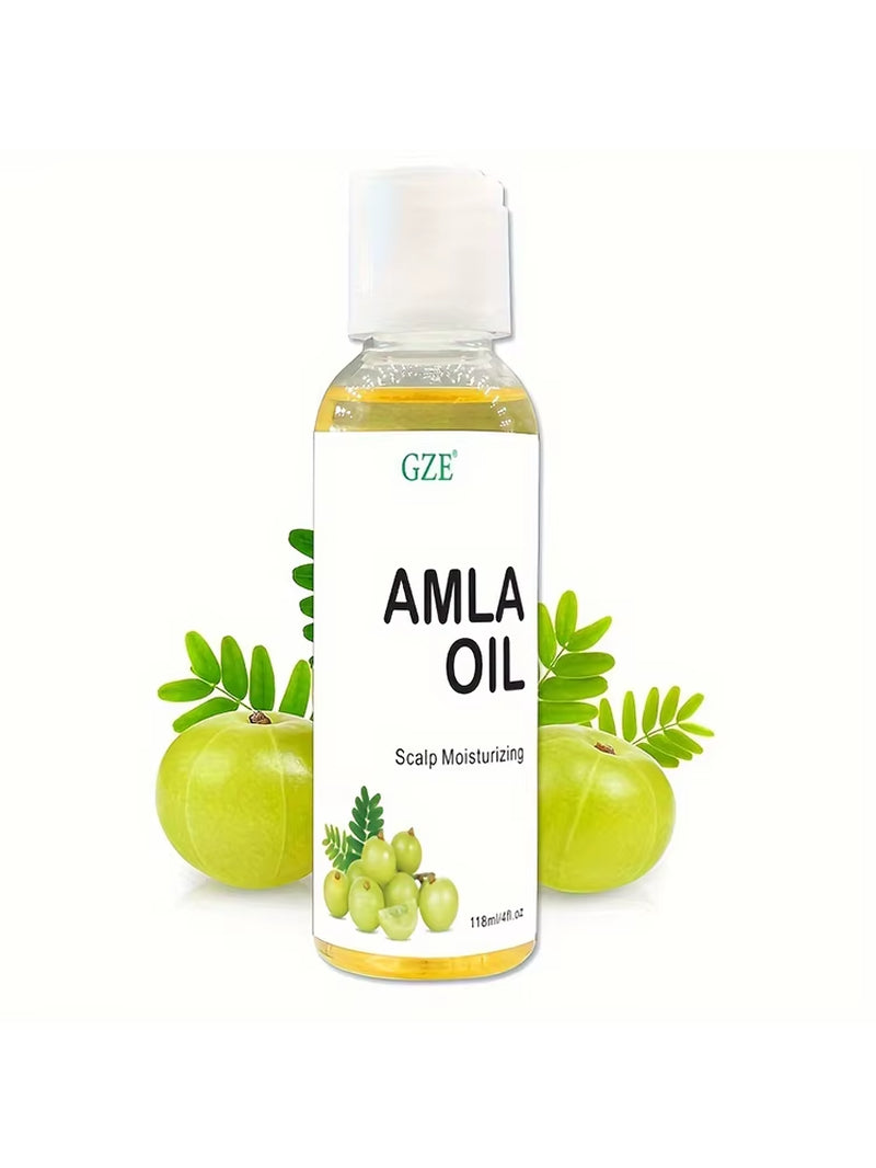 Amla Hair Oil for Healthy Hair Shine and Moisturized Scalp, Indian Hair Oil for Men and Women, Bio Oil for Hair