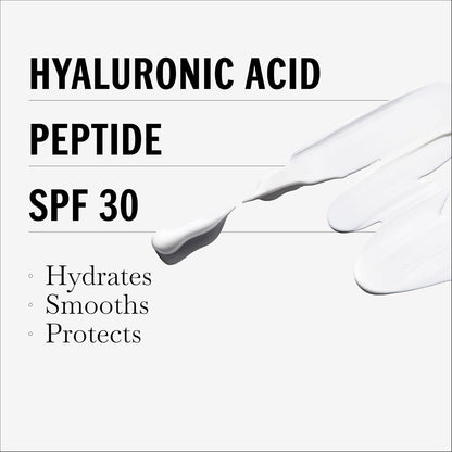 Hyaluronic SPF 30 Hydrating Moisturizer with Sunscreen, Broad Spectrum SPF 30, Fragrance-Free, 1.7 Oz
