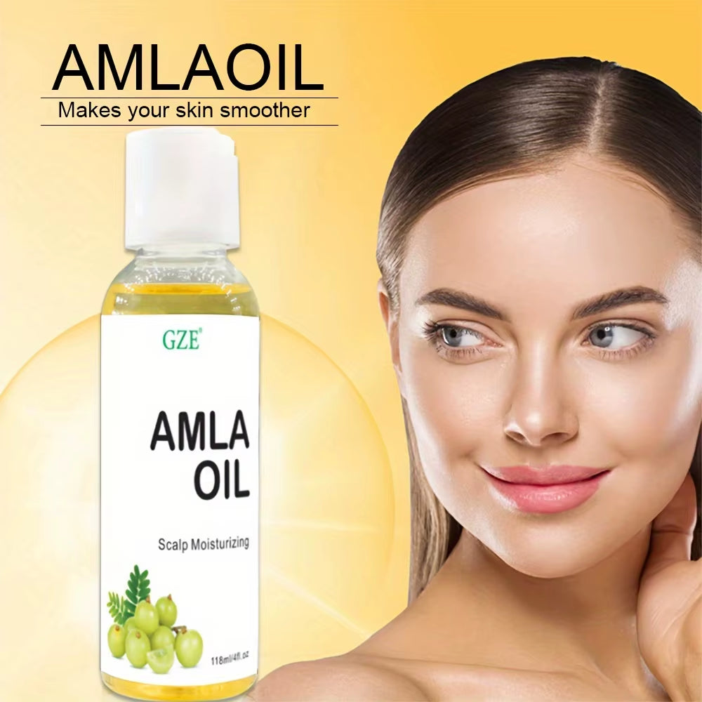 Amla Hair Oil for Healthy Hair Shine and Moisturized Scalp, Indian Hair Oil for Men and Women, Bio Oil for Hair