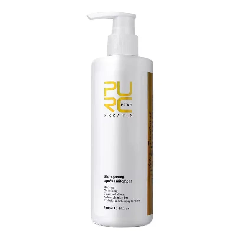Hair Purifying Shampoo Conditioner Keratin Straightening Treatment Cleaning Soft Smooth Hair Scalp Hair Care Salon Products