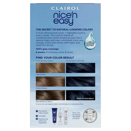 Nice'N Easy Permanent Hair Dye, 2BB Blue Black | Pack of 1