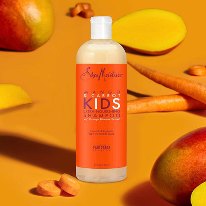 Sheamoisture Kids Shampoo Extra-Nourishing Mango & Carrot for Dry, Delicate Hair 24 Fl Oz