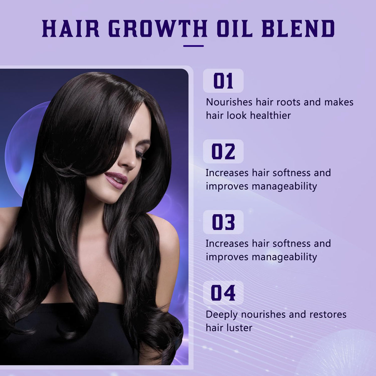 No Bald Hair Growth Oil Blend, Deep Conditioning Hair Mask, Suitable for All Hair Types