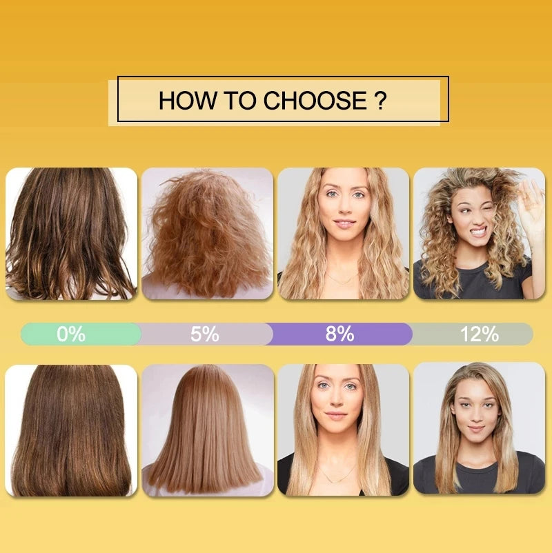 Keratin Treatment Shampoo Conditioner Hair Straightening Products Smoothing Repairing Hair Mask Curly Hair Straighten Care