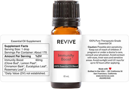 Immunity Boost Essential Oil Blend 2 Pack by Revive Essential Oils - 100% Pure Therapeutic Grade, for Diffuser, Humidifier, Massage, Aromatherapy, Skin & Hair Care