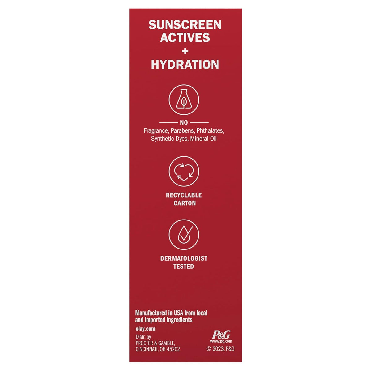 Hyaluronic SPF 30 Hydrating Moisturizer with Sunscreen, Broad Spectrum SPF 30, Fragrance-Free, 1.7 Oz