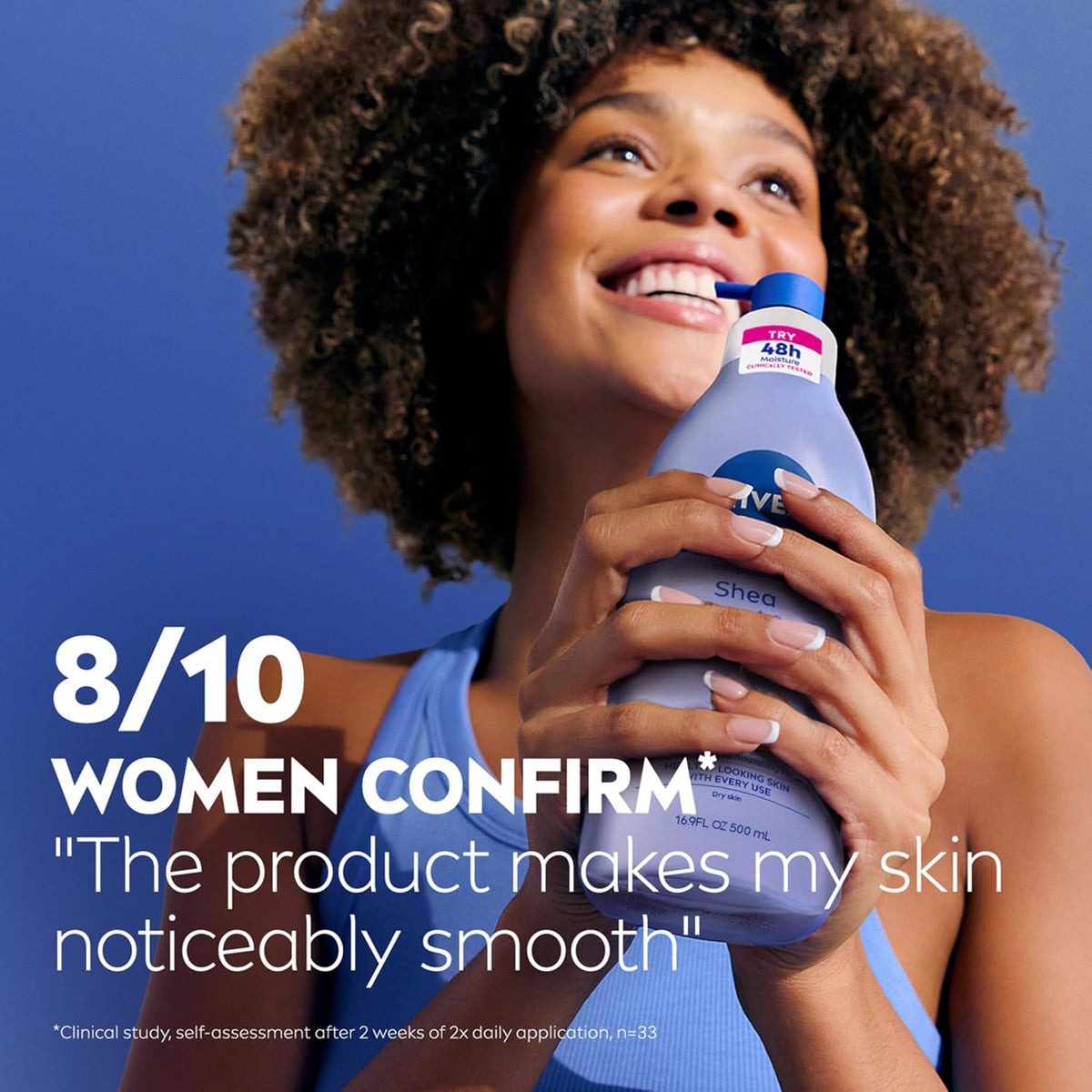Shea Nourish Body Lotion with Shea Butter & Hyaluronic Acid, 16.9 Oz