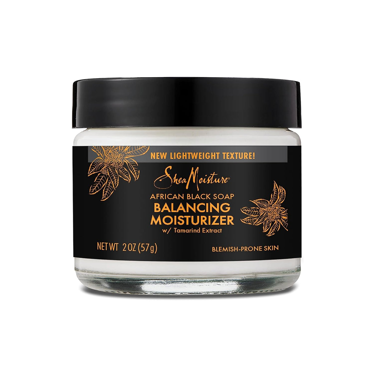 Shea Moisture Balancing Moisturizer African Black Soap 2 Oz | for Dry Skin. Paraben Free Skin Moisturizer