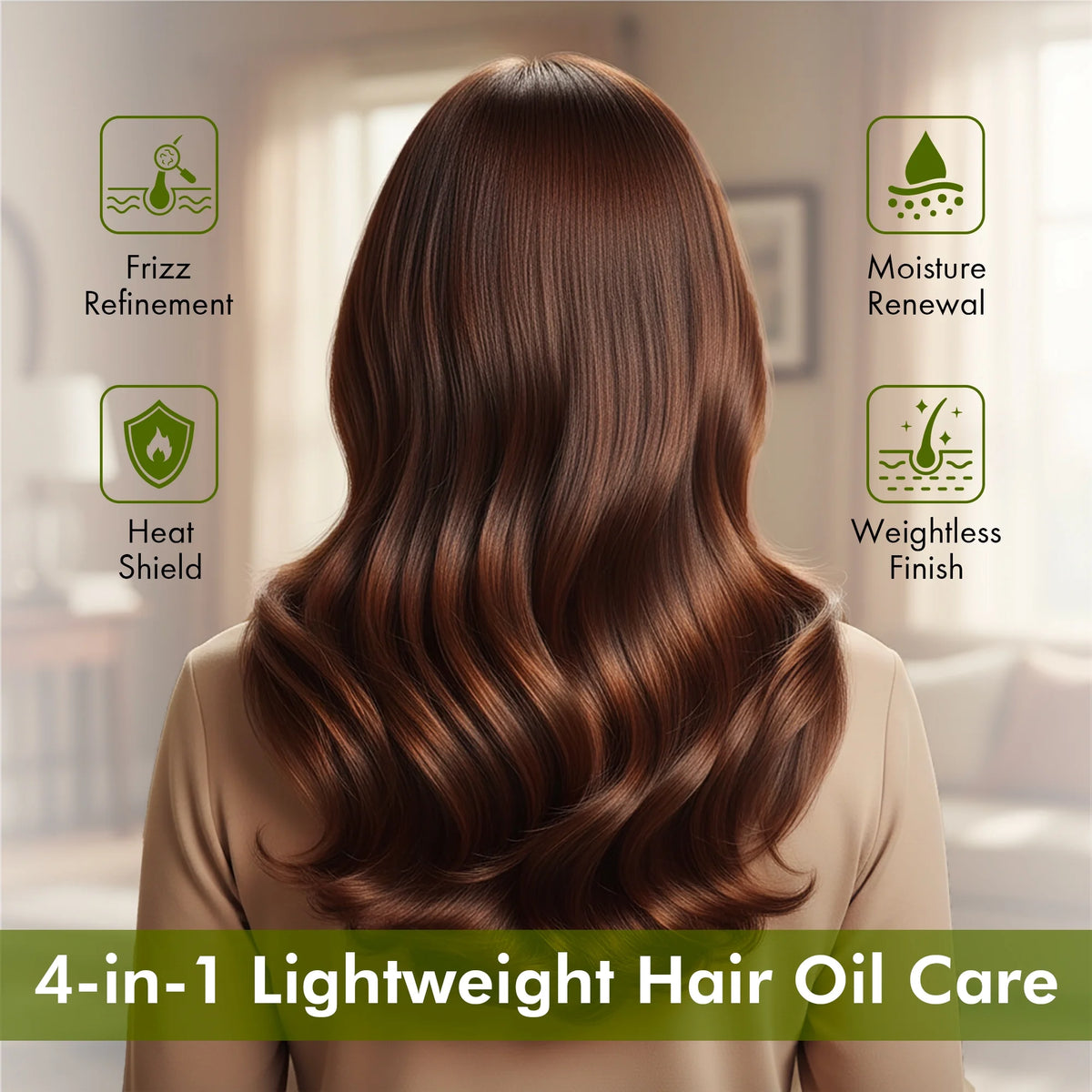 Argan & Jasmine Weightless Hair Oil, 3.4 Fl Oz | with Argan Oil & Jasmine Oil | Lightweight Non-Greasy Formula | Frizz Control, Smooth Shine & Soft Hair | for Dry, Frizzy & Fine Hair