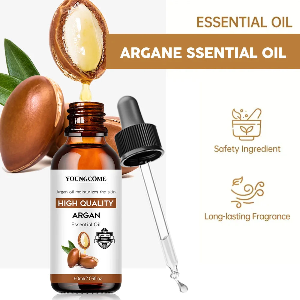 Moroccan Argan Oil Hair Serum Lightweight Hair Oil Mist for Split Ends, Frizzy Hair and Flyaways, Hair Oil Repair- Gloss Shine