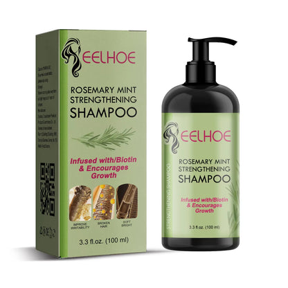Rosemary Straightening Shampoo Repair Damaged Dry Curl Fluffy Hair Nourishing Refreshing Straightening Shampoo Hair Care