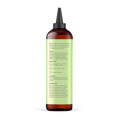 Rosemary & Batana Hair Oil (2 Fl Oz) | Revitalizing and Strengthening Hair Treatment for Fuller, Healthier-Looking Hair | Paraben Free | Suitable for All Hair Types