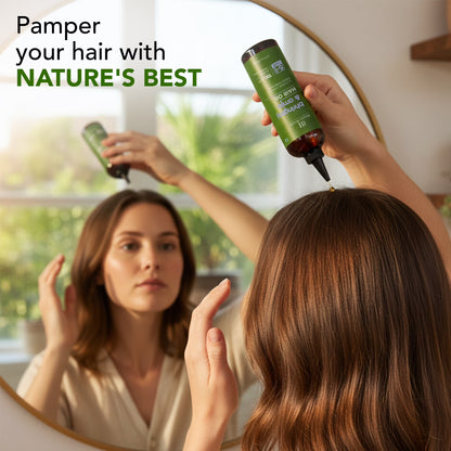 Bhringraj & Amla Hair Oil | Nourishing Scalp & Hair Oil for Dry, Frizzy Hair | Supports Fuller-Looking Hair & Shine | Lightweight Botanical Formula | No Harsh Additives | 6.7 Fl Oz