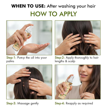 Coconut Vanilla & Batana Weightless Hair Oil - 3.4 Fl Oz | with Vanilla, Batana & Coconut Oil | Lightweight Non-Greasy Formula | Smooth, Silky Hair & Shine | for Thin, Fine & Dry Hair