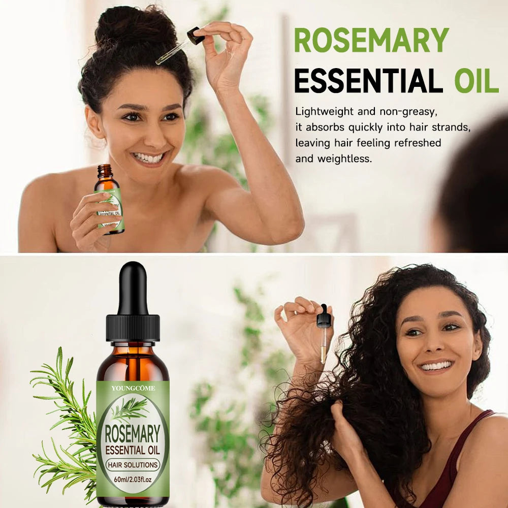 5Pcs Rosemary Dense Hair Set Veganic Lavender Repair Hairs Damage Prevent Hair Loss Smooth Hairs Nourish Hair Care Oil 2025