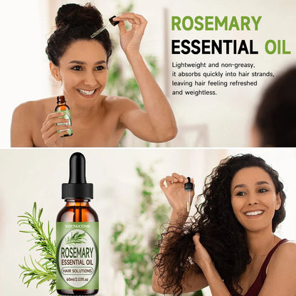 5Pcs Rosemary Dense Hair Set Veganic Lavender Repair Hairs Damage Prevent Hair Loss Smooth Hairs Nourish Hair Care Oil 2025