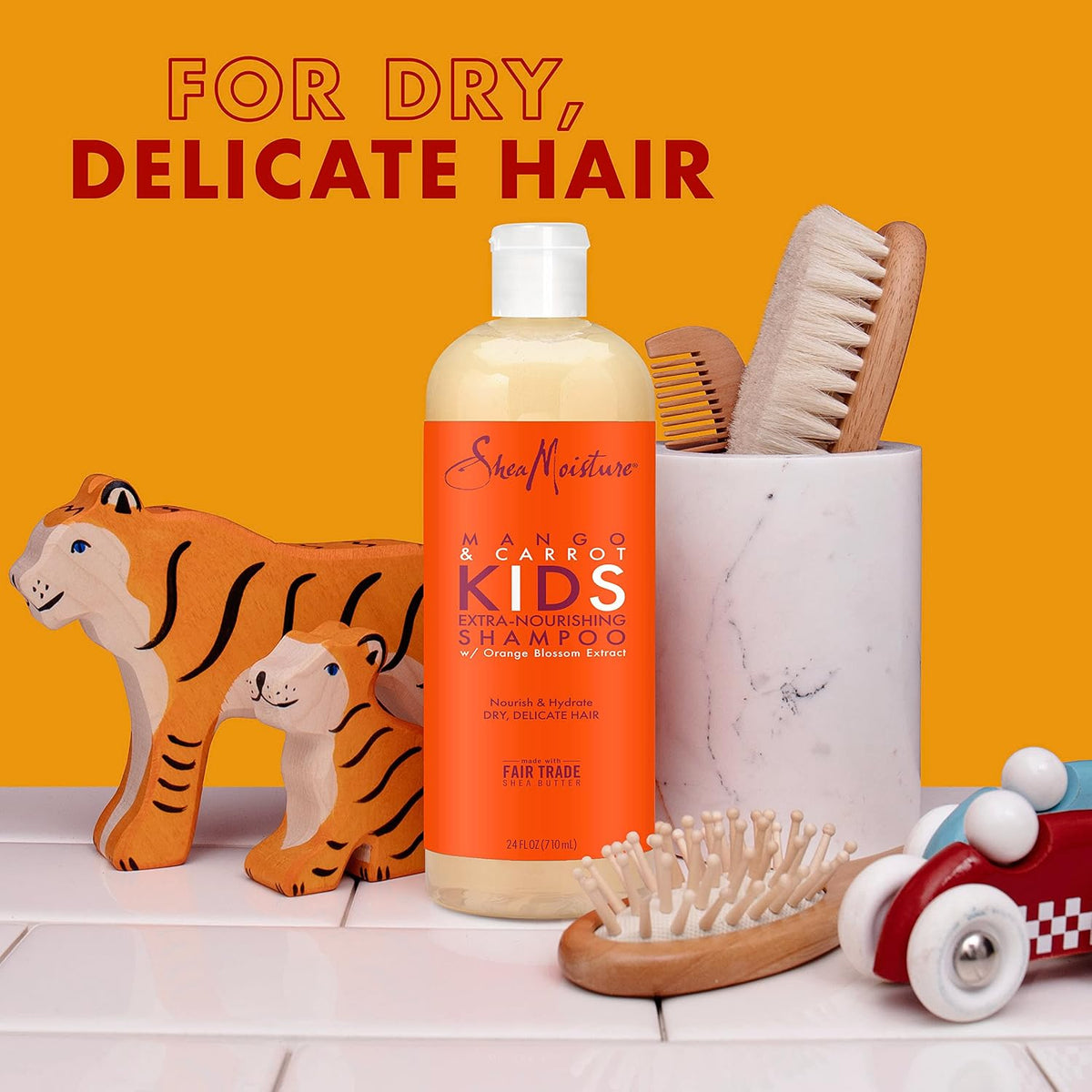 Sheamoisture Kids Shampoo Extra-Nourishing Mango & Carrot for Dry, Delicate Hair 24 Fl Oz