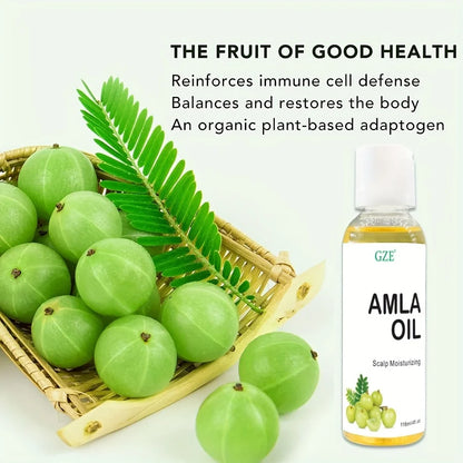 Amla Hair Oil for Healthy Hair Shine and Moisturized Scalp, Indian Hair Oil for Men and Women, Bio Oil for Hair