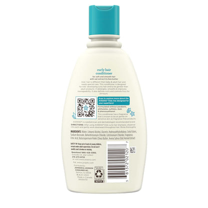 Aveeno Kids Curly Hair Conditioner, 12 Fl. Oz | Hydrating Conditioner, Oat Extract & Shea Butter, Gentle Scent, Detangles & Moisturizes Curls