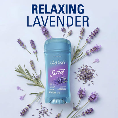 Fresh Antiperspirant Deodorant for Women, 72Hr Breathable Sweat & Odor Protection, Instant Freshness & Gentle, PH Balancing Minerals, Clear Gel, Relaxing Lavender Scent, 2.6 Oz