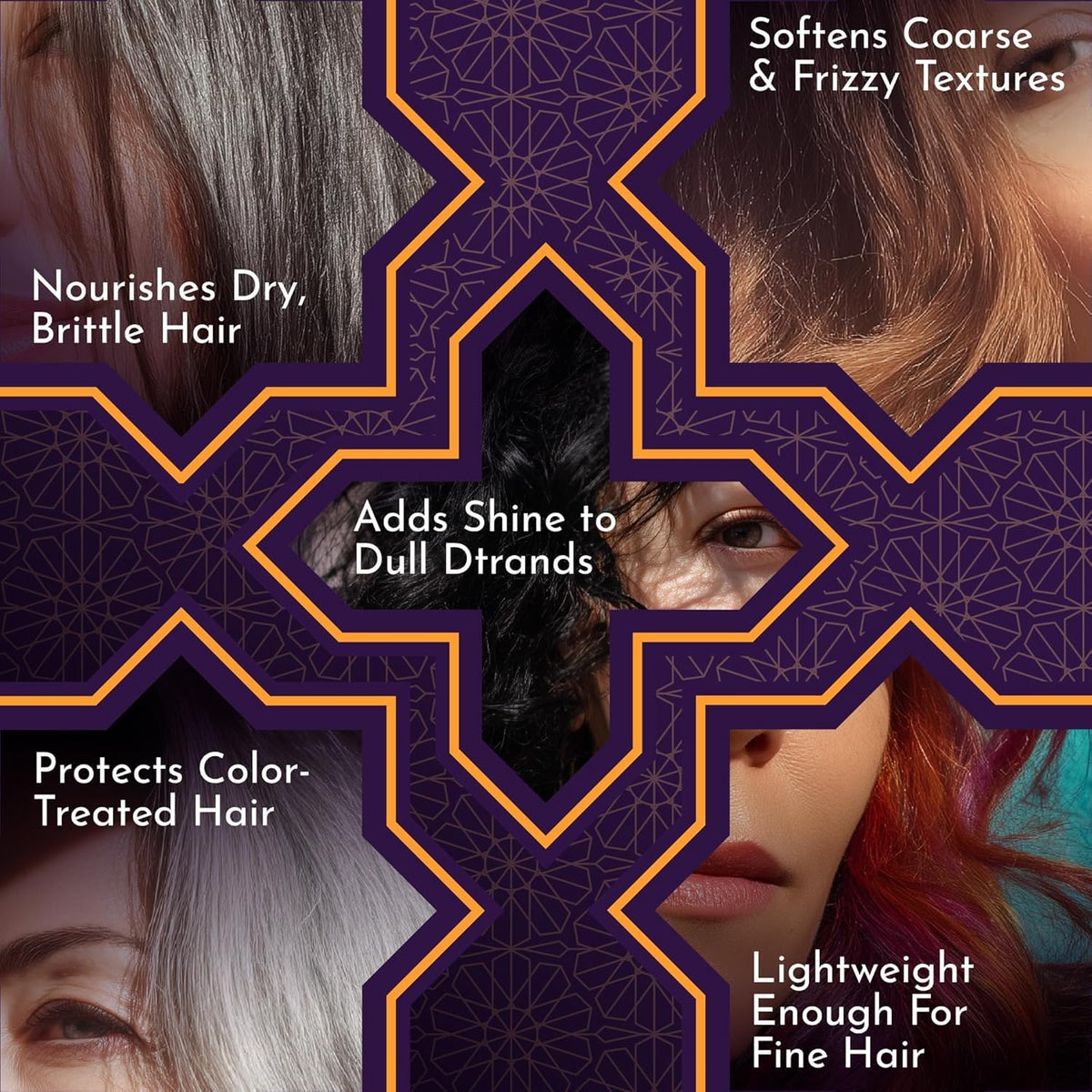 Argan Oil, 4 Oz, Hair Oil Treatment for Dry Damaged Hair, Leave-In Conditioner, Hydrating, Strengthens, Natural, Cruelty Free