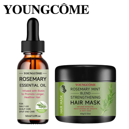Rosemary Serum Conditioner for Hair Repair Mask Nourish Scalp Treatment Rosemary Essential Oil for Hair Care Shampoo