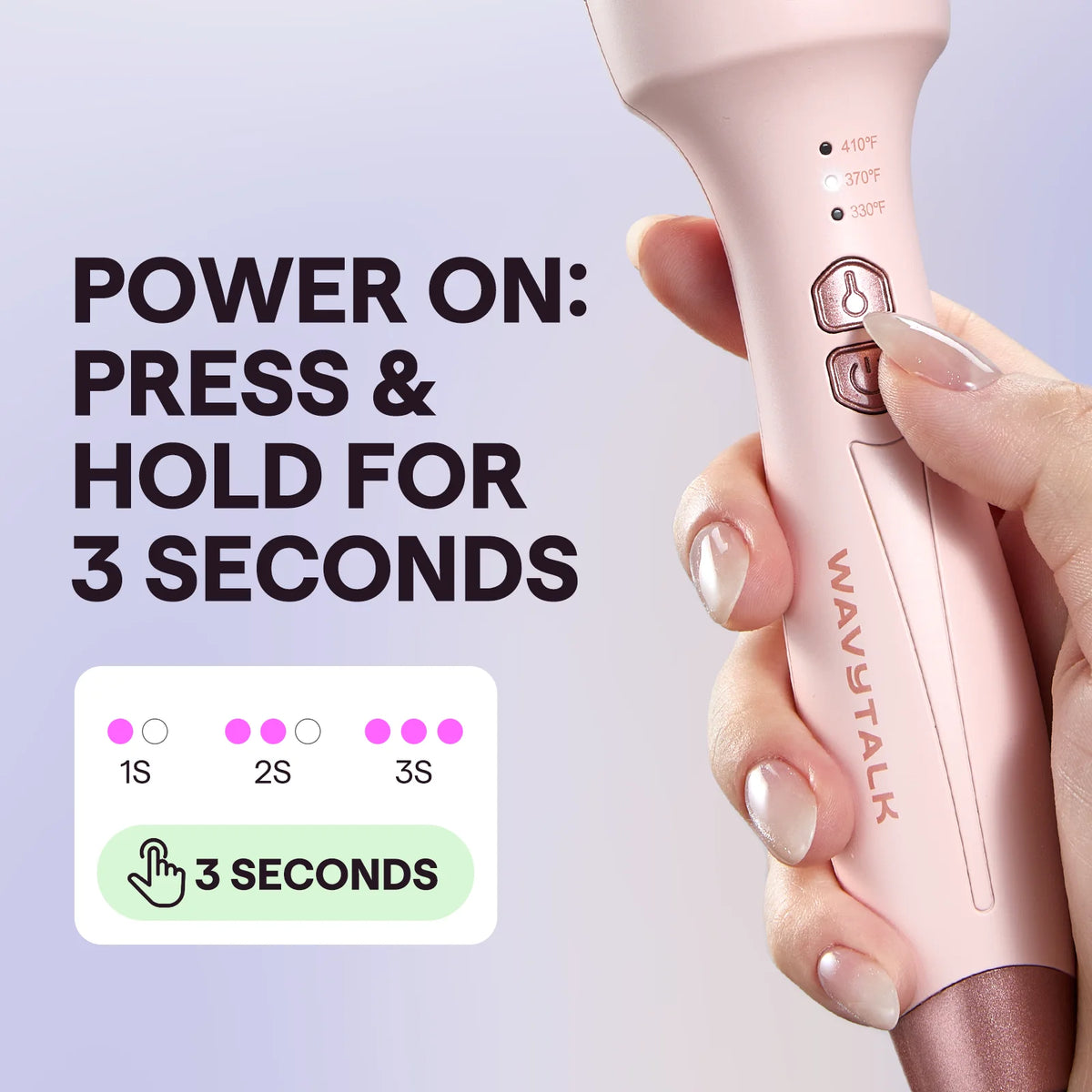 Thermal Brush for Blowout Look, 1 1/2 Inch Ionic Heated Nylon Brush Get Natural Curls, Pink