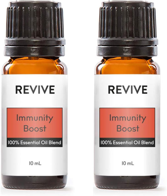 Immunity Boost Essential Oil Blend 2 Pack by Revive Essential Oils - 100% Pure Therapeutic Grade, for Diffuser, Humidifier, Massage, Aromatherapy, Skin & Hair Care
