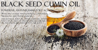 Egyptian Black Seed Oil 32 Oz Pure Natural Black Cumin Seed Oil Unrefined Cold Pressed Extra Virgin - Moisturizing, Soothing, Hydrating, & Nourishing for Hair Skin Body