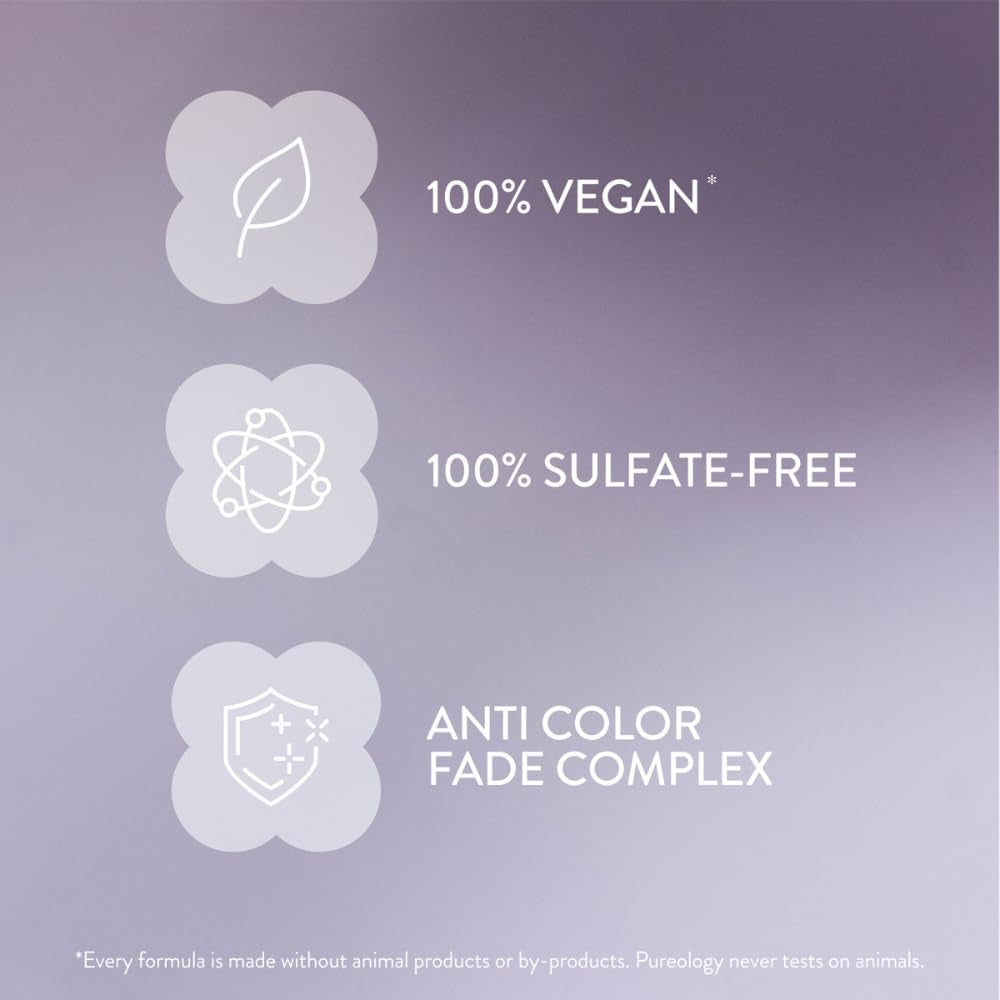 Pureology Hydrate Sheer Shampoo - Lightweight Hydrating Shampoo for Fine or Dry Color-Treated Hair, Silicone-Free & Vegan